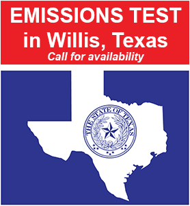 Willis Car Service in Willis, Texas. Emissions Test, maintenance and repair.